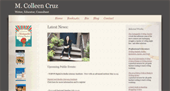 Desktop Screenshot of colleencruz.com