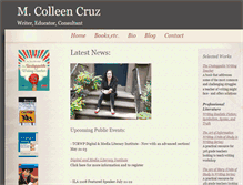 Tablet Screenshot of colleencruz.com